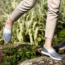 Canvas Casual Loafers Casual Flat Heel Blue / Red / Gray  