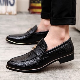 Office & Career / Party & Evening / Casual Leather Loafers Black / White / Burgundy  