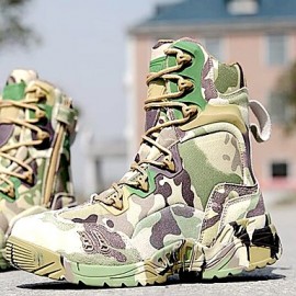 Shoes   2016 Hot Sale Outdoor/Work Leather/Synthetic Camouflage Color Hard-wearing Combat Boots  