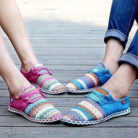   New Fashion Hot Sale Casual Navy / Green / Light Blue Comfort Breathable Canvas Leisure Lovers Shoes  