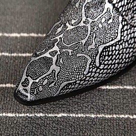 Men's Shoes   Limited Edition Oriental Temperament Nightclub/Party Top Layer Leather Oxfords Silver  