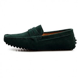 Men's Shoes Casual Faux Suede Loafers/Boat Shoes Black/Blue/Yellow/Green/Red  