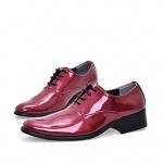 Men's Shoes Wedding / Party & Evening / Casual Oxfords Blue / Red / Orange / Burgundy  