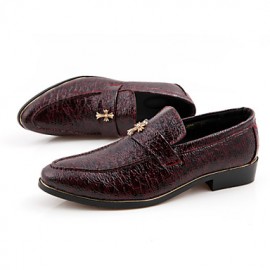 Office & Career / Party & Evening / Casual Leather Loafers Black / White / Burgundy  