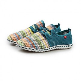   New Fashion Hot Sale Casual Navy / Green / Light Blue Comfort Breathable Canvas Leisure Lovers Shoes  