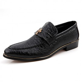 Office & Career / Party & Evening / Casual Leather Loafers Black / White / Burgundy  