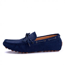 Men's Shoes Office & Career / Party & Evening / Casual Suede Boat Shoes Blue / Brown / Orange  