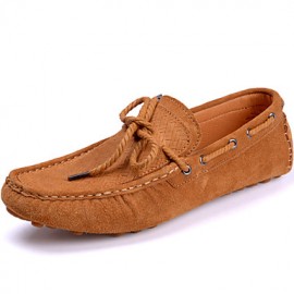 Men's Shoes Office & Career / Party & Evening / Casual Suede Boat Shoes Blue / Brown / Orange  