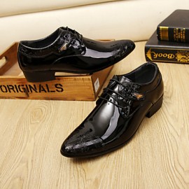 Men's Shoes PU Office & Career / Casual / Party & Evening Oxfords Office & Career / Casual / Party & Evening Low Heel Lace-up / Others  