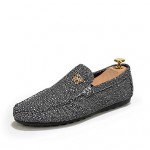 Casual  Loafers Black / White / Gold  