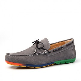 Men's Shoes Casual Suede Boat Shoes Blue/Brown/Gray/Burgundy  