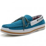 Men's Shoes Outdoor / Athletic / Casual Suede Boat Shoes Blue / Gray  