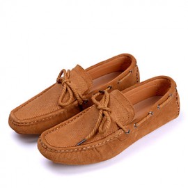 Men's Shoes Office & Career / Party & Evening / Casual Suede Boat Shoes Blue / Brown / Orange  