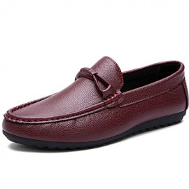 Office & Career / Casual Leather Loafers Black / Yellow / White / Burgundy  